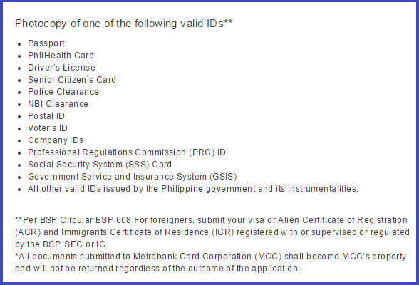 How To Apply For Metrobank Credit Card Online Para Sa Pinoy 8363